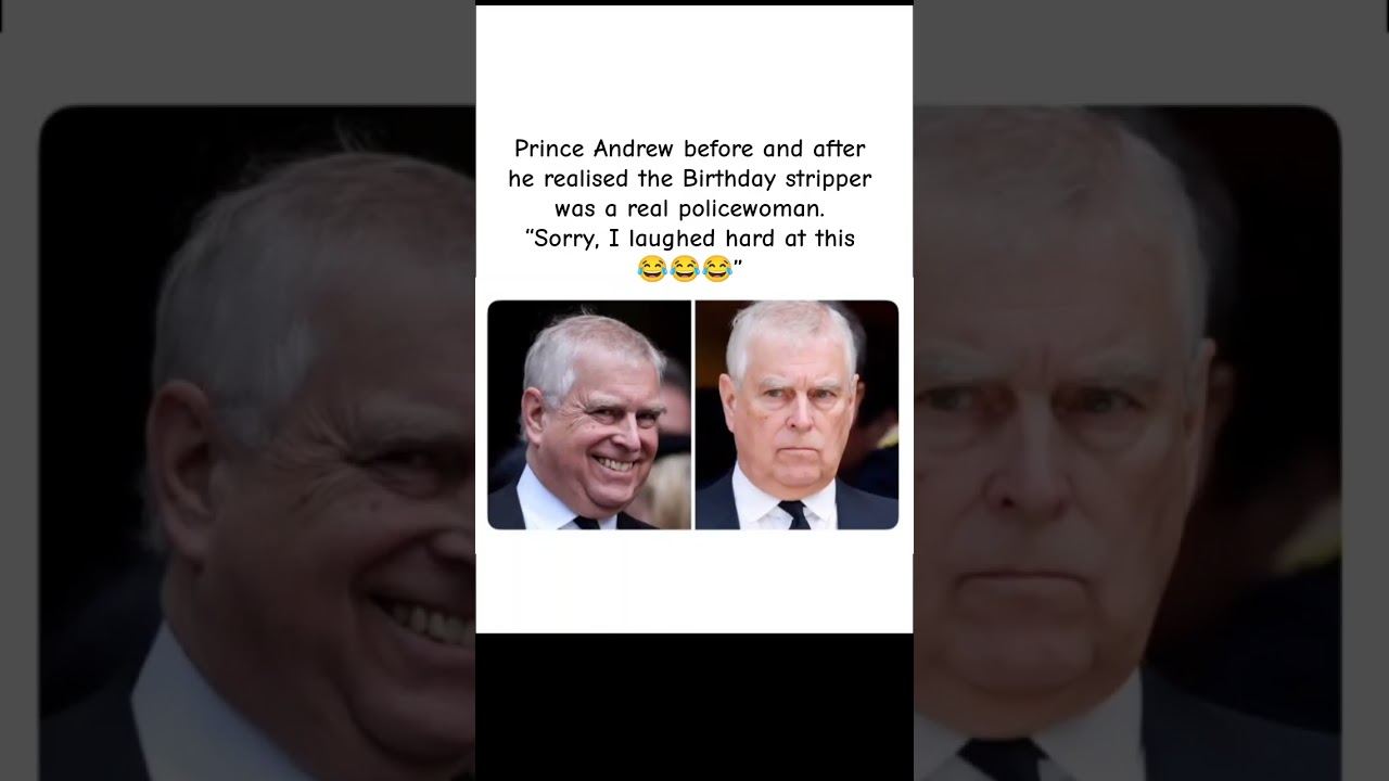 #princeandrew before & after he realised the Birthday str*pper was a real policewoman.#epsteinfiles