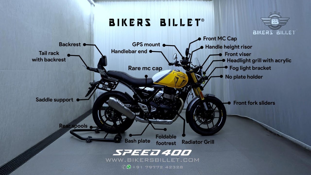 BIKERS BILLET SPEED 400 ACCESSORIES & INSTALLATION...