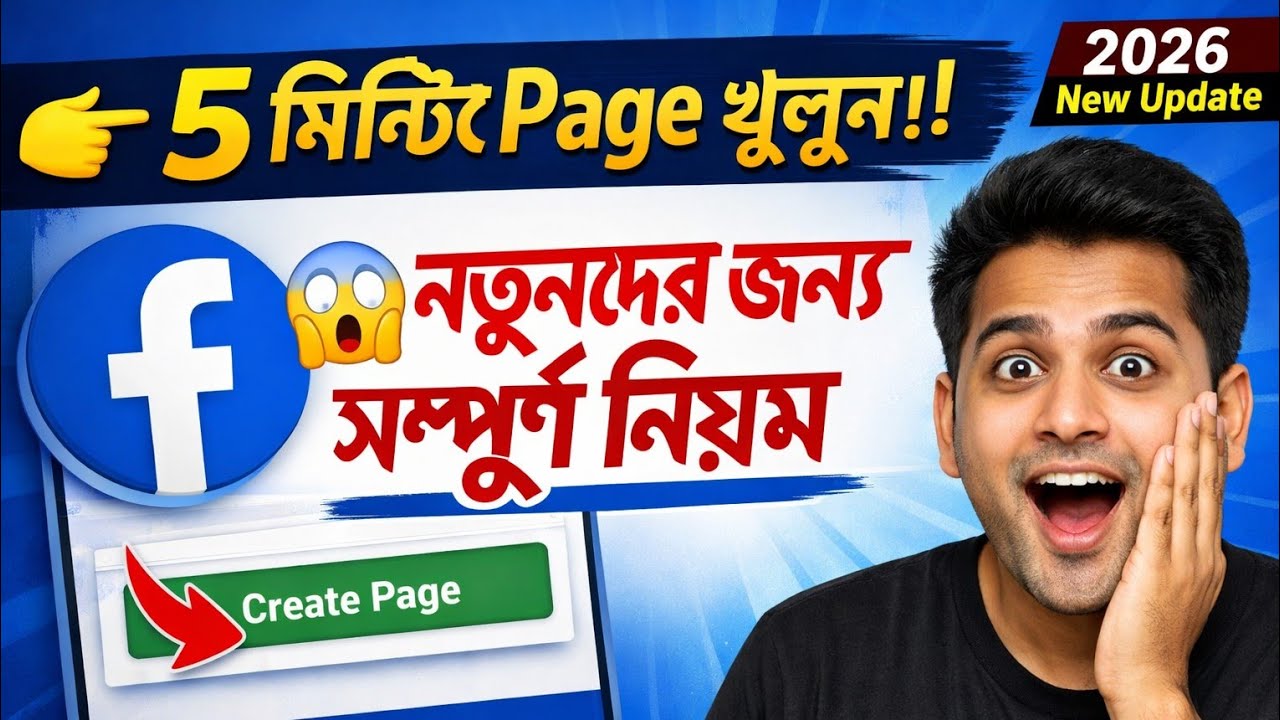 নতুনদের জন্য Facebook Page খোলার সম্পূর্ণ নিয়ম New Update || Step by Step Bangla ||