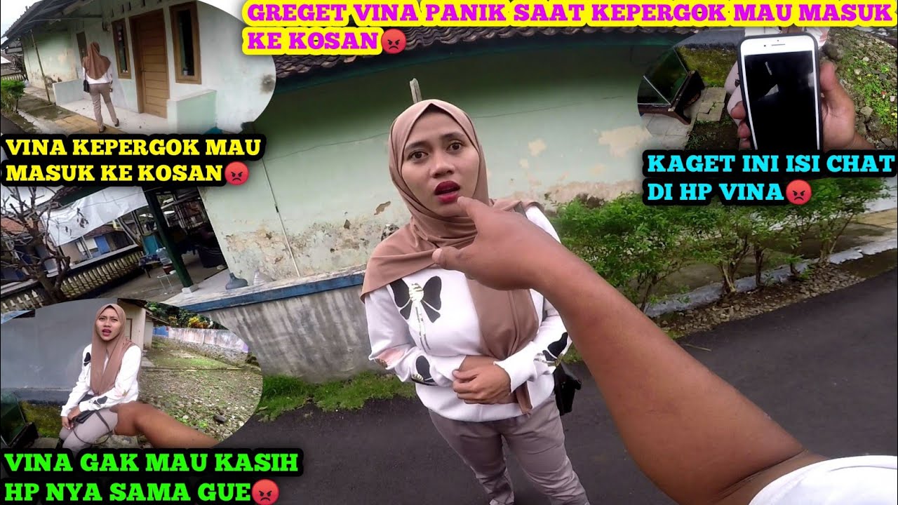 GREGET VINA PANIK KEPERGOK MAU MASUK KE KOSAN SELINGKUHAN NYA‼️