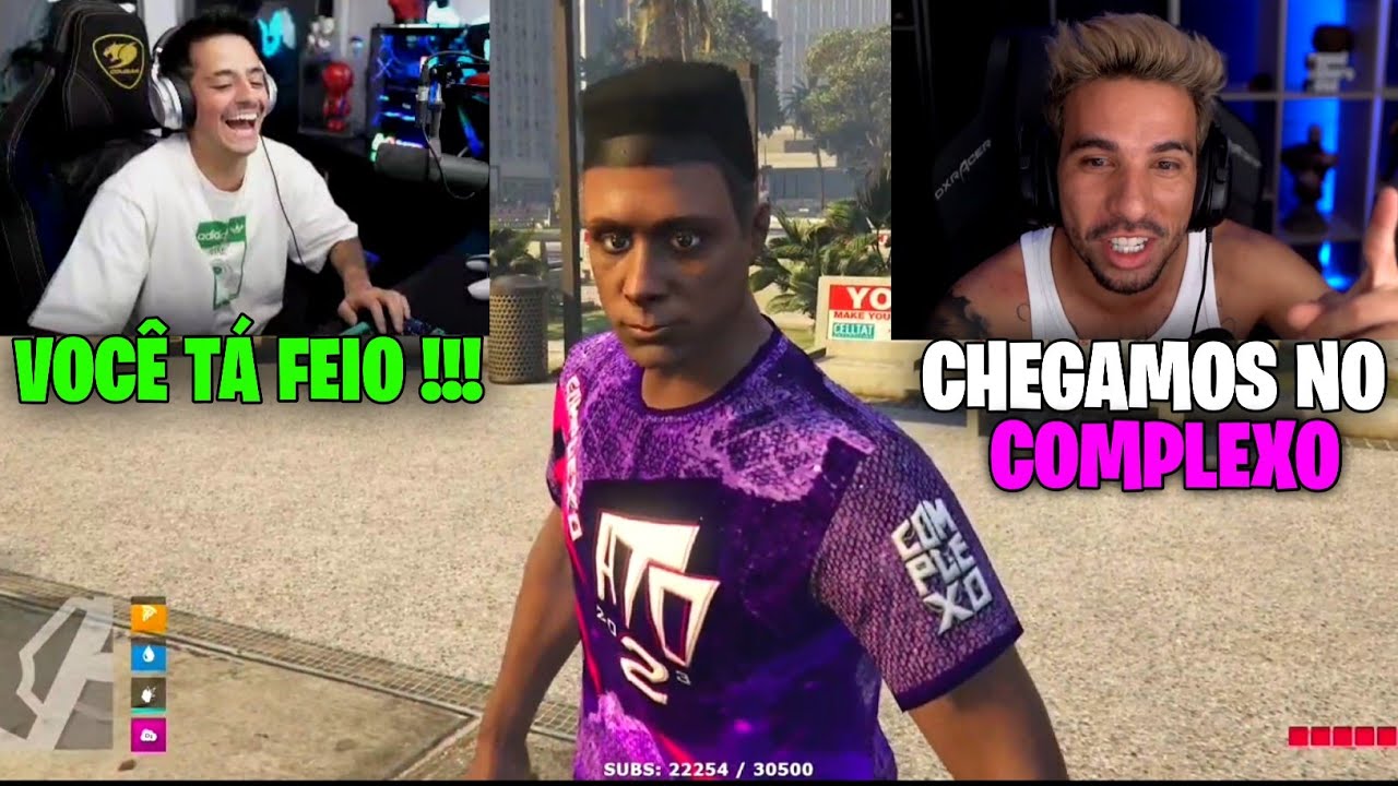 PIUZINHO E CORINGA CRIANDO PERSONAGEM NO COMPLEXO !!!