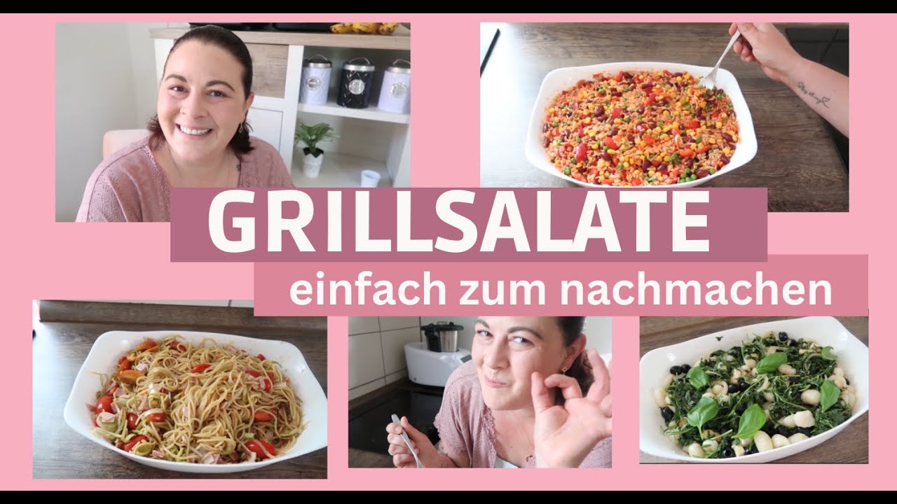 3 SCHNELLE GRILLSALATE| PARTYSALATE| EINFACH & LECKER| Fräulein Jasmin