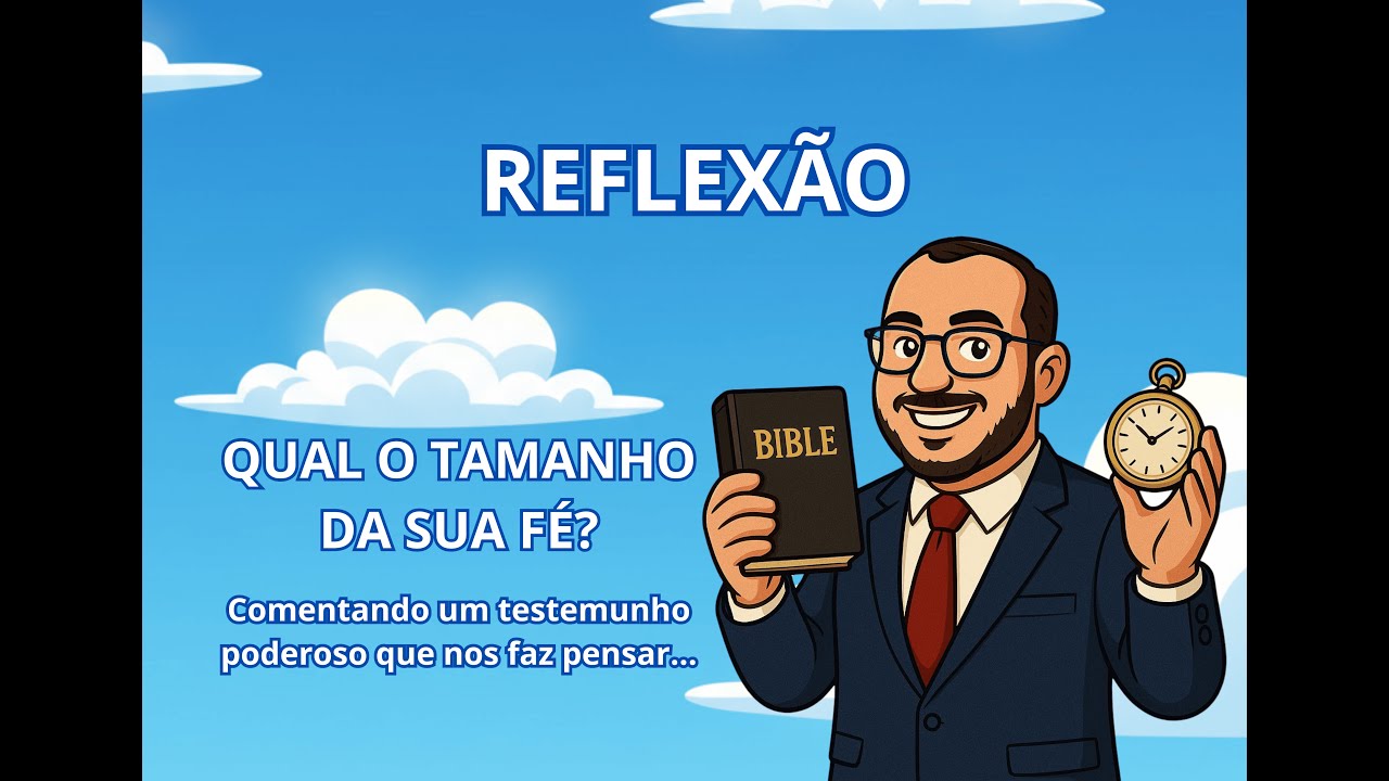 QUAL O TAMANHO DA SUA FÉ? Reflexão com base em um testemunho poderoso que nos faz pensar...