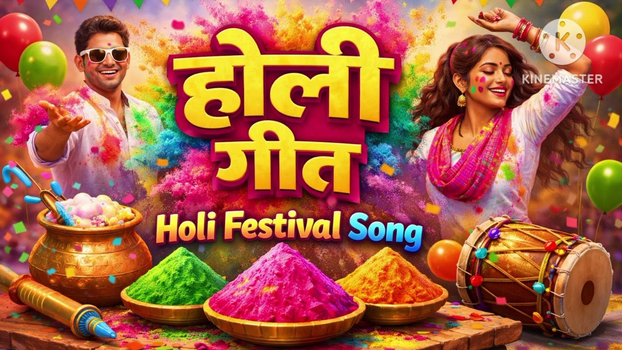  Holi Festival Hindi Song 2026 🎨🔥 | Rangon Ki Mehfil | Bollywood Party Holi Song | New Holi Gana ||