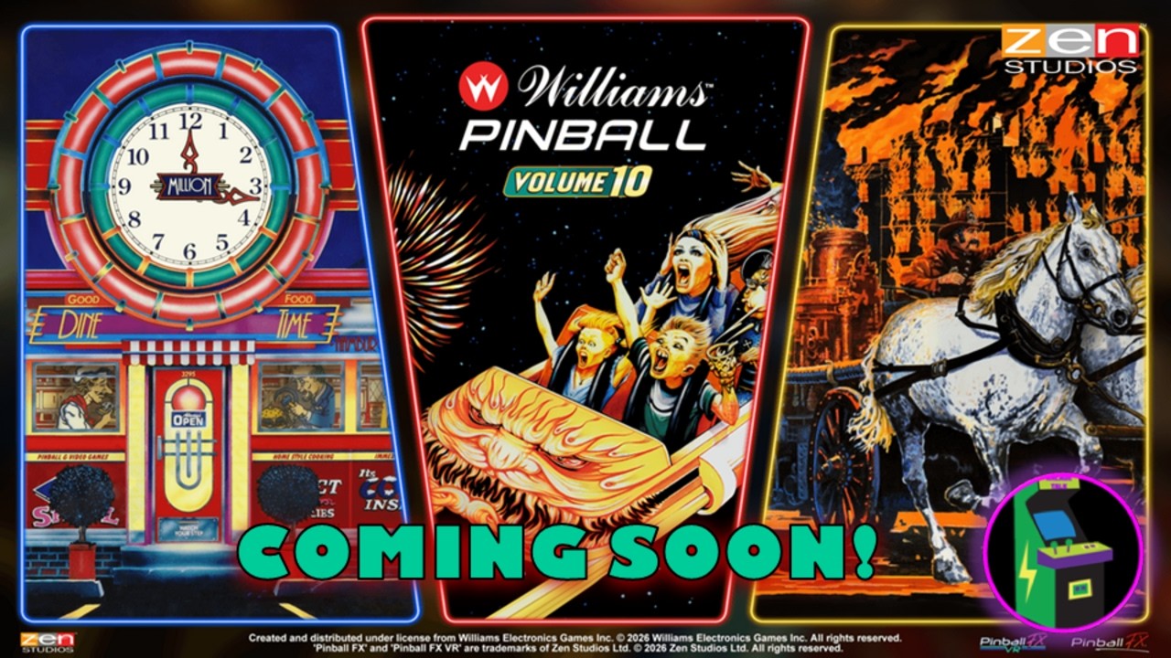 Новые столы Williams скоро появятся в Zen Studios Pinball FX!?