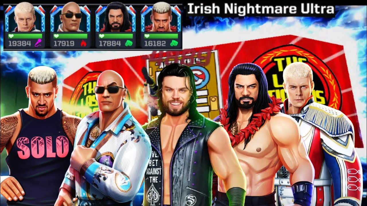 Irish Nightmare Ultra 💀 Event Game Play In WWE Mayhem Roman Reigns ☝️, Cody Rhodes, The Rock & Solo 