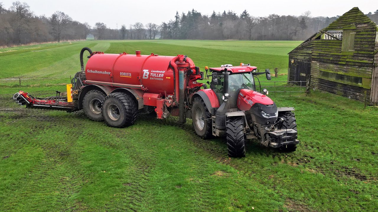 Injecting Slurry | Case IH Optum 270 + Schuitemaker | Tuller Bathmen | 2023