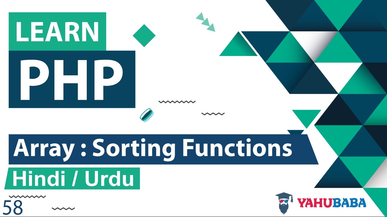 PHP Array Sorting Function Tutorial in Hindi / Urdu
