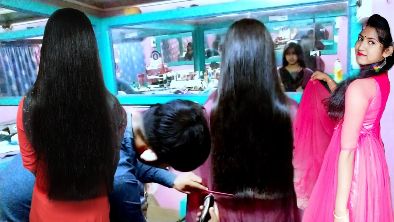 Girl Hair Cutting || Women Haircut || Women Haircut in Barbershop