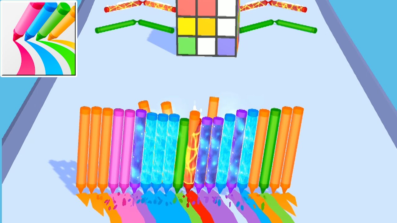Pencil Rush 3D (IOS, Android) New update Gameplay All Levels (Level 7-9)