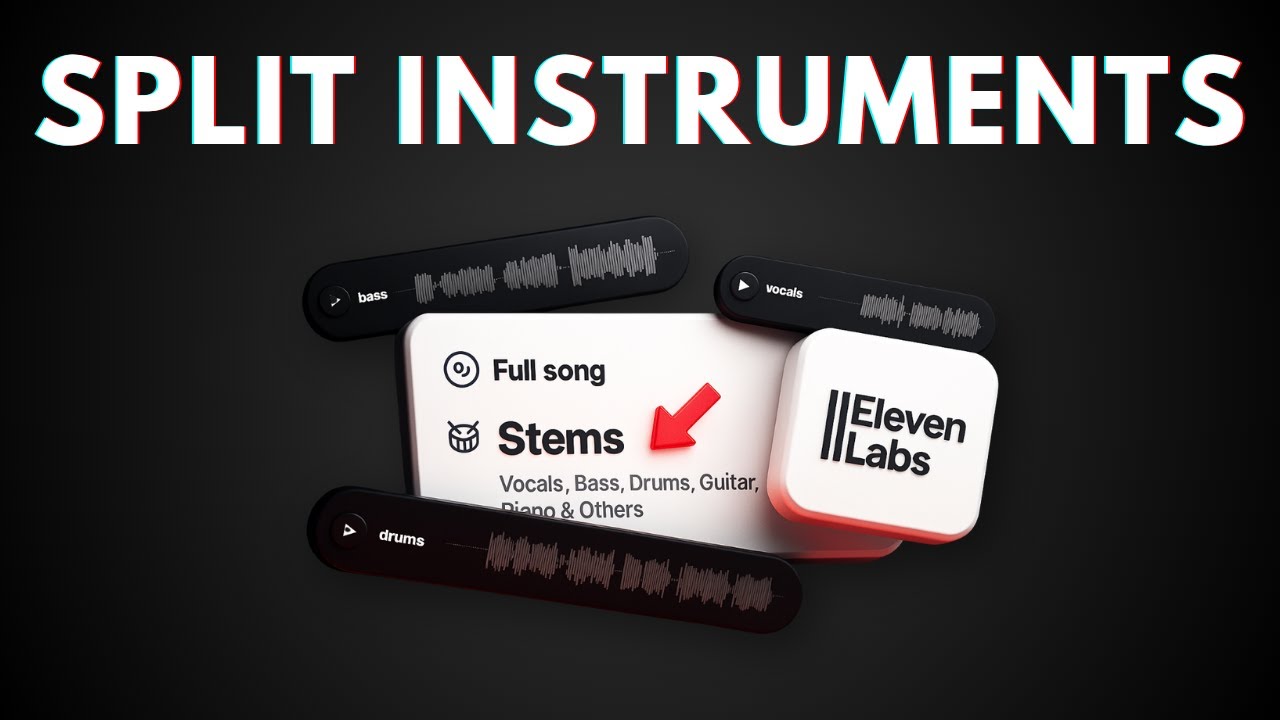 How to ISOLATE Individual Instruments in ElevenLabs Music with Stem Separation