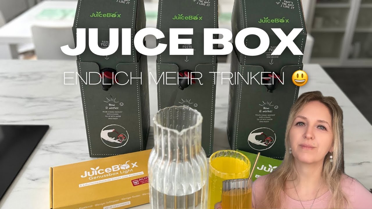 Endlich mehr trinken 😃 - Juice Box bringt die Abwechslung 
