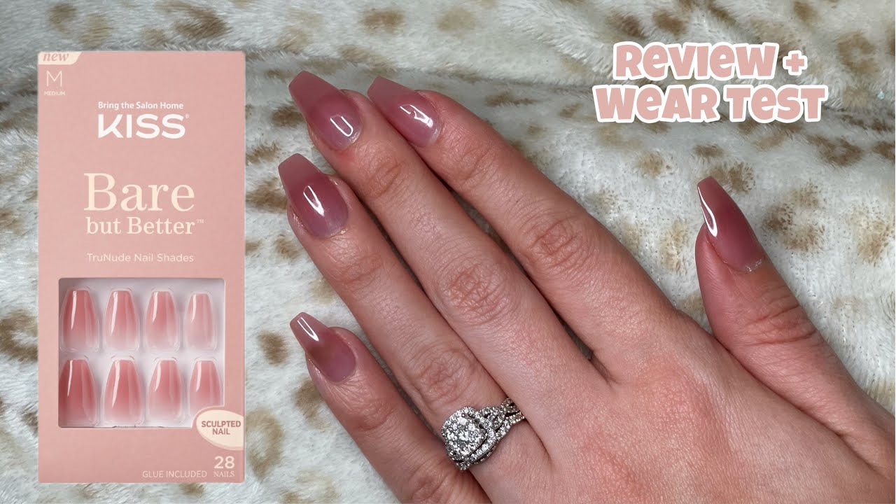 KISS BARE BUT BETTER PRESS ON NAILS REVIEW + 2 WEEK WEAR TEST