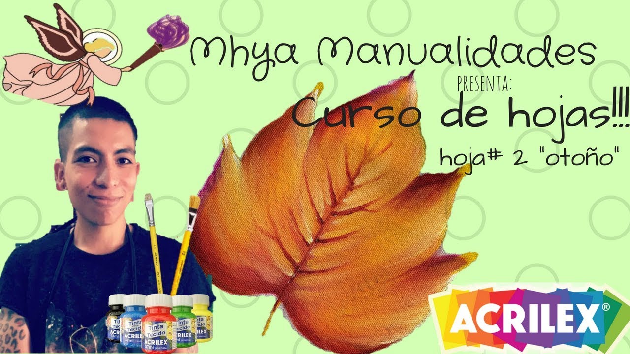 Como pintar una hoja de otoño por Hugo Espinosa