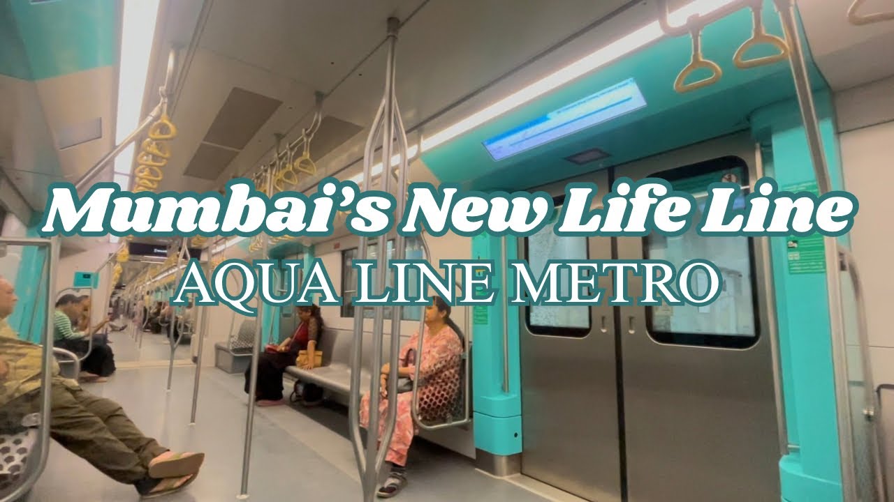 VLOG 20 | MUMBAI’S NEW LIFE LINE | AQUA METRO | CST TO SEPZ | ABBA FIRST METRO RIDE | AFSHAAN MULANI