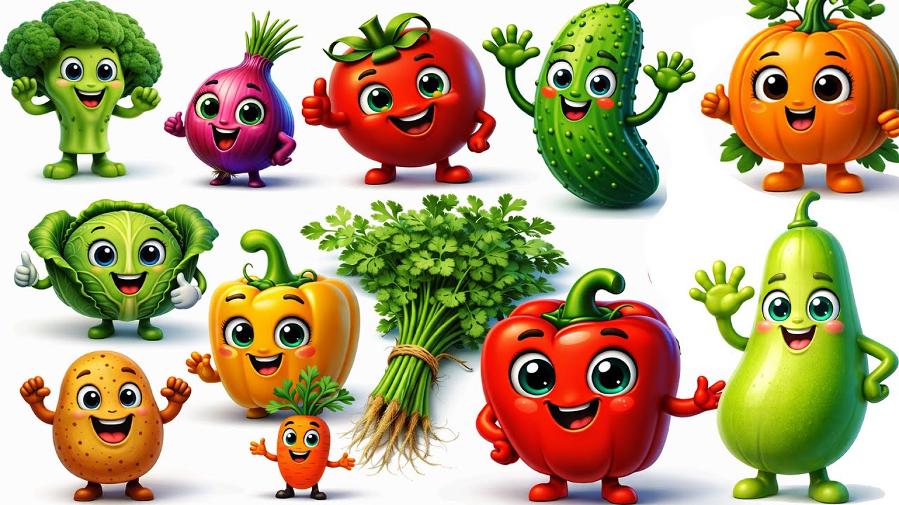 20 सब्जियों के नाम | Learn 20 Vegetable Names in English with Pictures  #kidslearning #vegetables