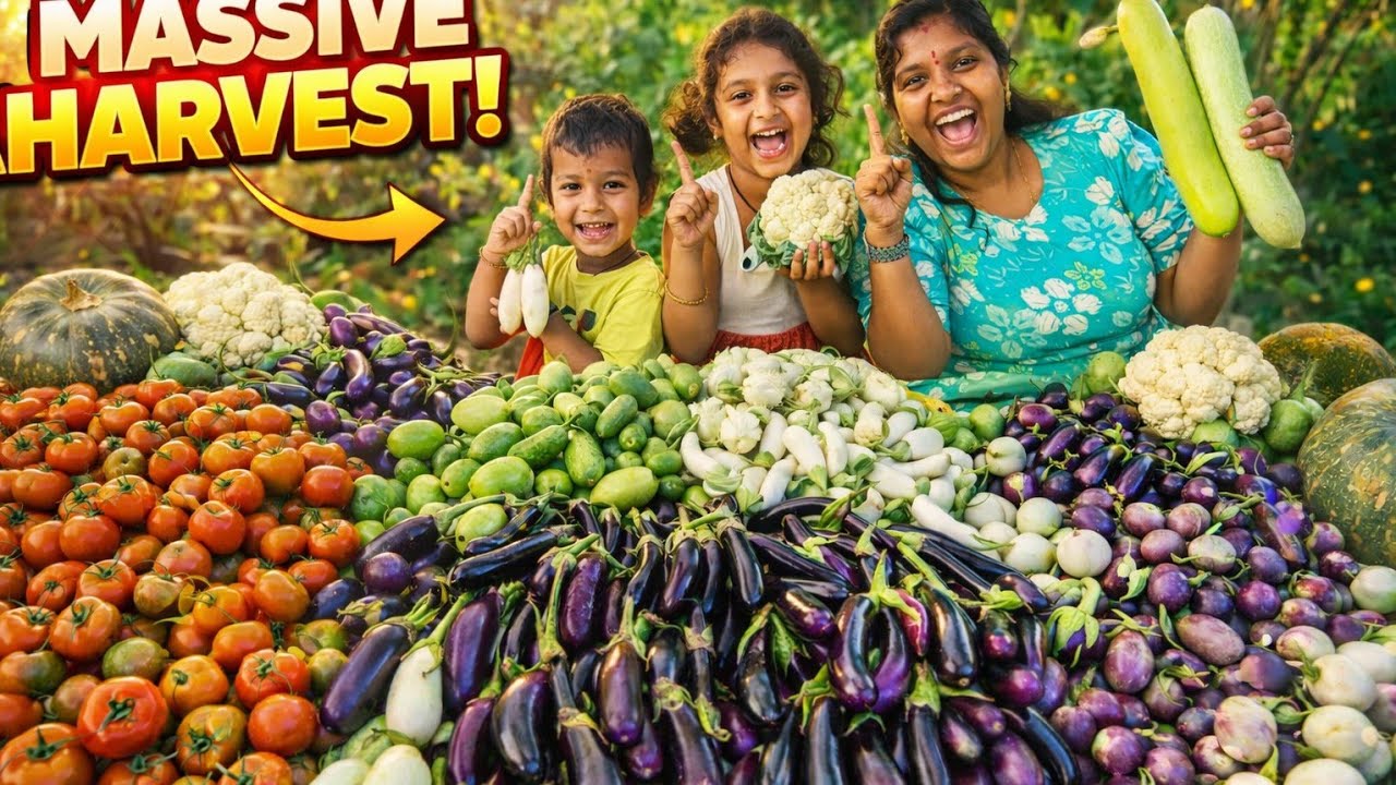 Massive Harvest in our home garden #yoytube #homegardening #harvest 