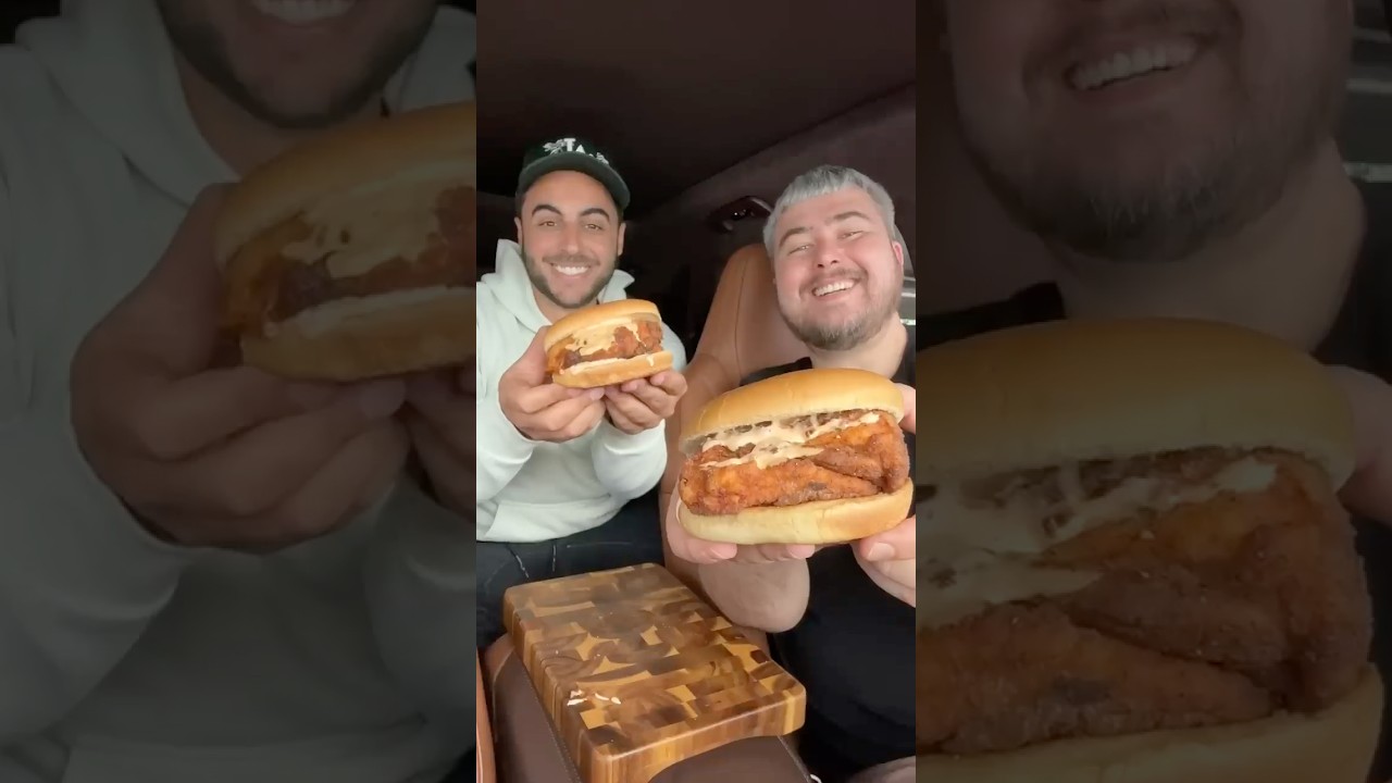 Popeyes Chicken Sandwich in a Car! @HowKevEats