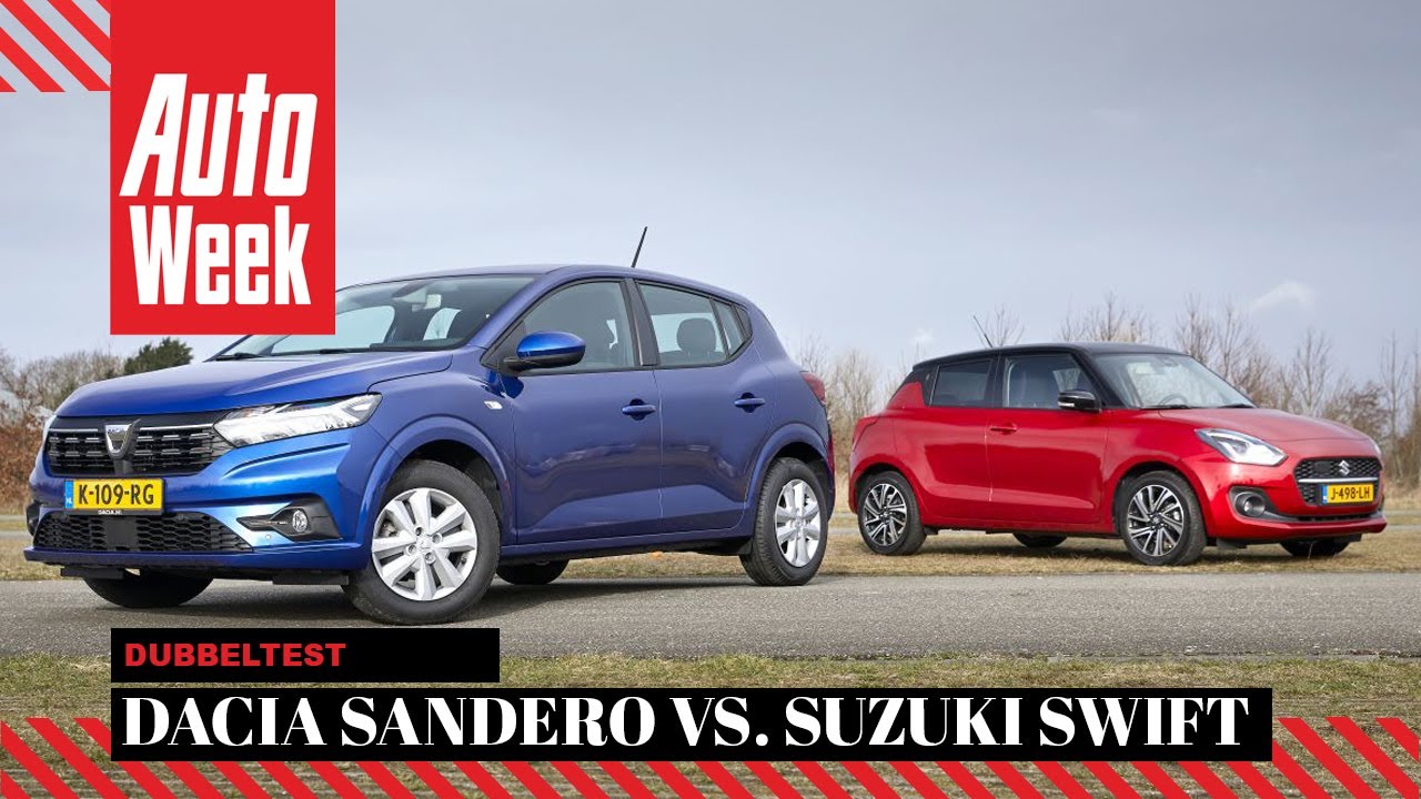 Dacia Sandero vs Suzuki Swift - AutoWeek dubbeltest - English subtitles