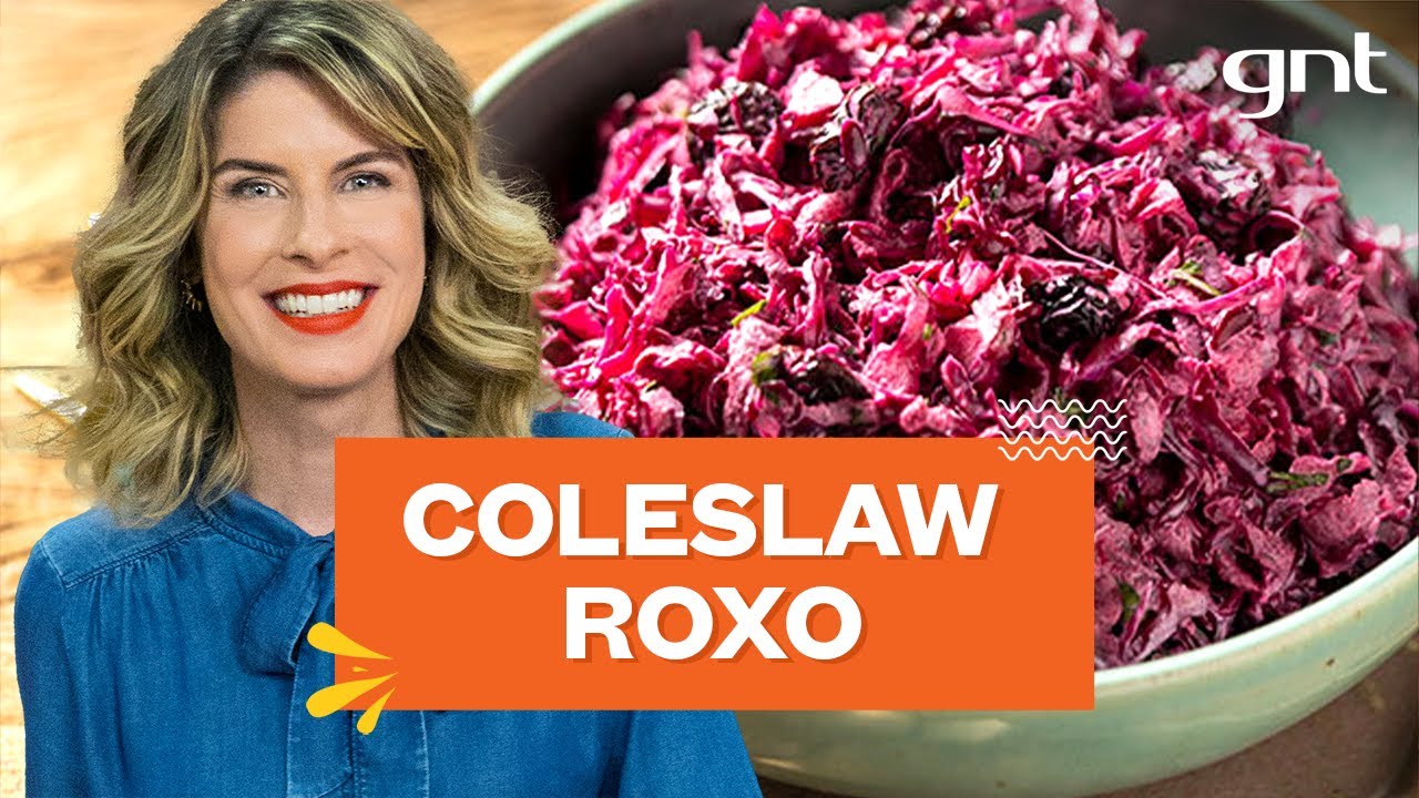 COLESLAW ROXO: salada de repolho roxo com beterraba e maionese caseira | Rita lobo | Cozinha Prática