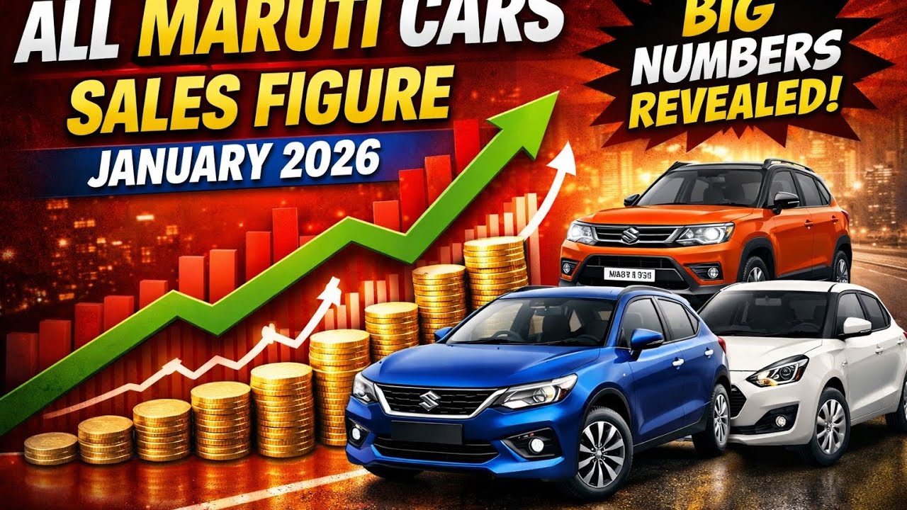All Maruti Cars Sales Figures January 2026 🔥 | Maruti Suzuki January 2026 Sales Report |agi