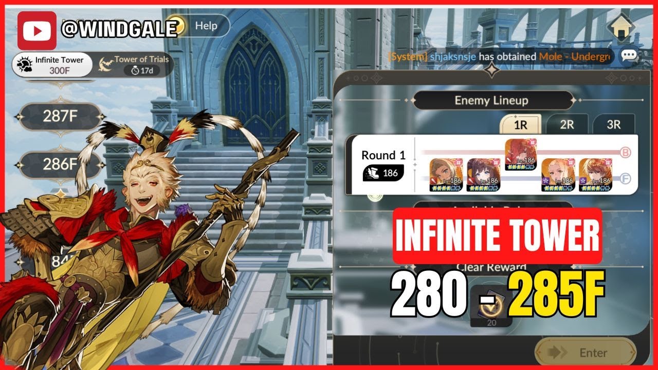 INFINITE TOWER 281F - 285F | Seven Knights Rebirth