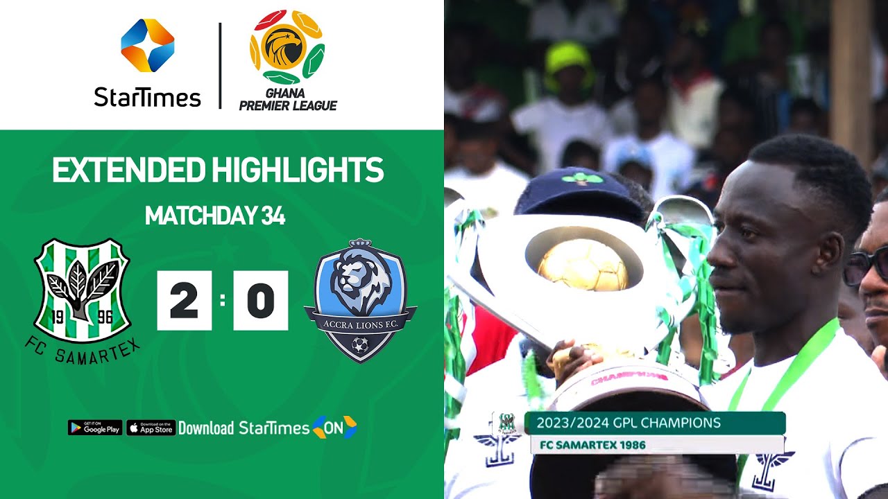 Samartex fc 1-0 Accra Lions | Highlights | Ghana Premier League