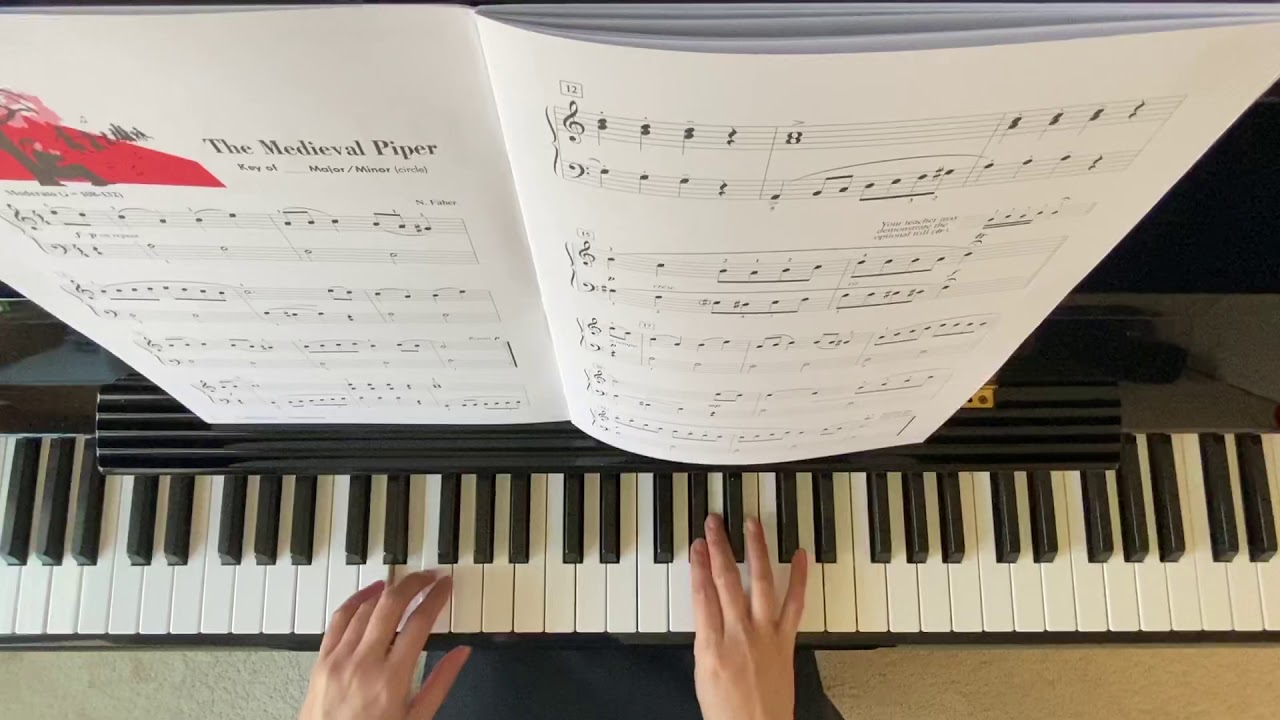 “ The Medieval Piper”Piano Adventure Performance Book Level 3B