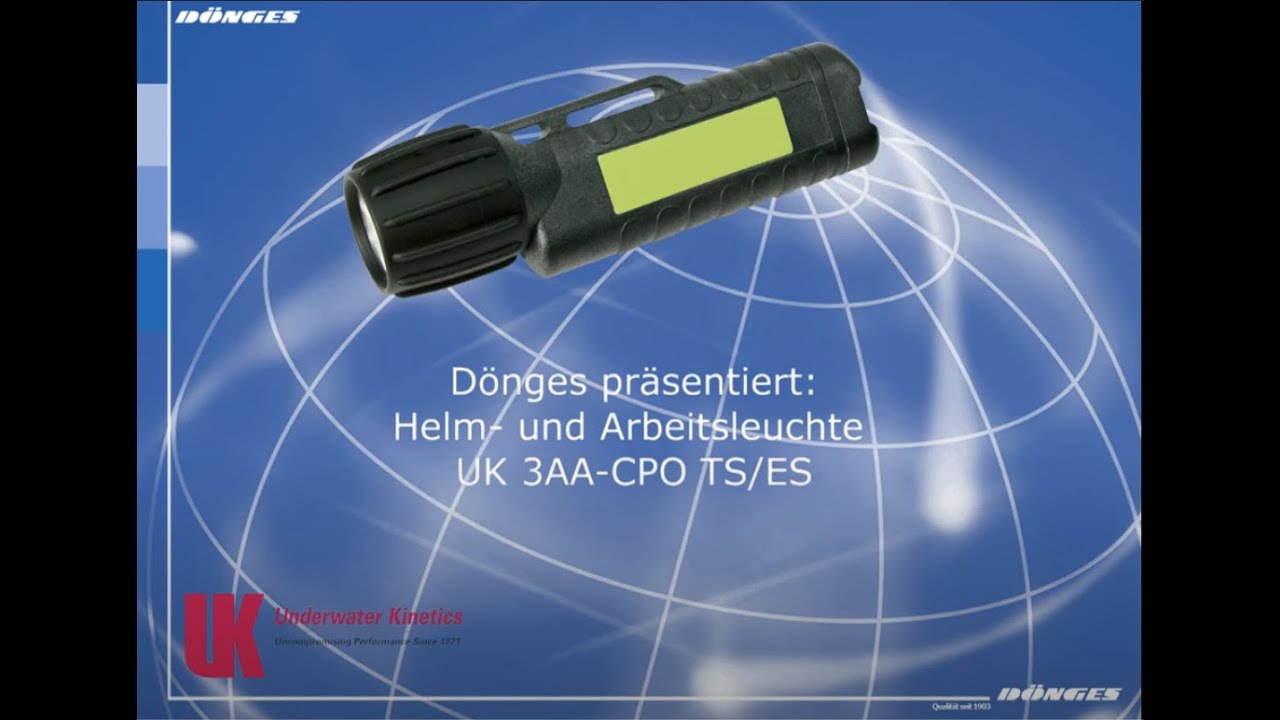 Dönges: Helm- und Arbeitslampe | UK 3AA CPO  ES/TS