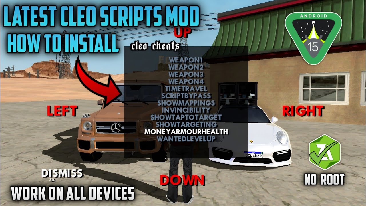 Новейшие Cleo-скрипты для GTA SA 2026 🔥 Новое обновление! Всего 1 МБ &ndash; работает на Android 7&ndash;16