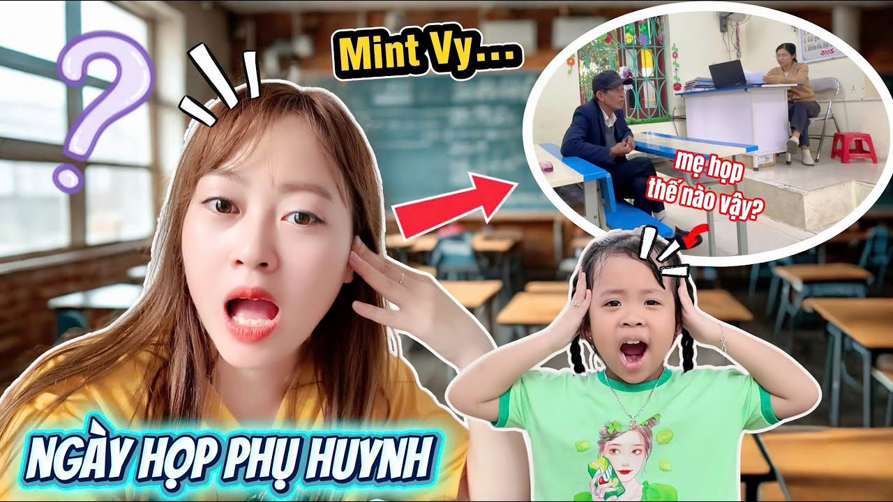 🤣 Lần Đầu Mẹ H&agrave; H&iacute; Họp Phụ Huynh Cho Mint Vy Ở Trường Tiểu Học 😱 Mẹ Căng Thẳng Hơn Cả Đi Thi!