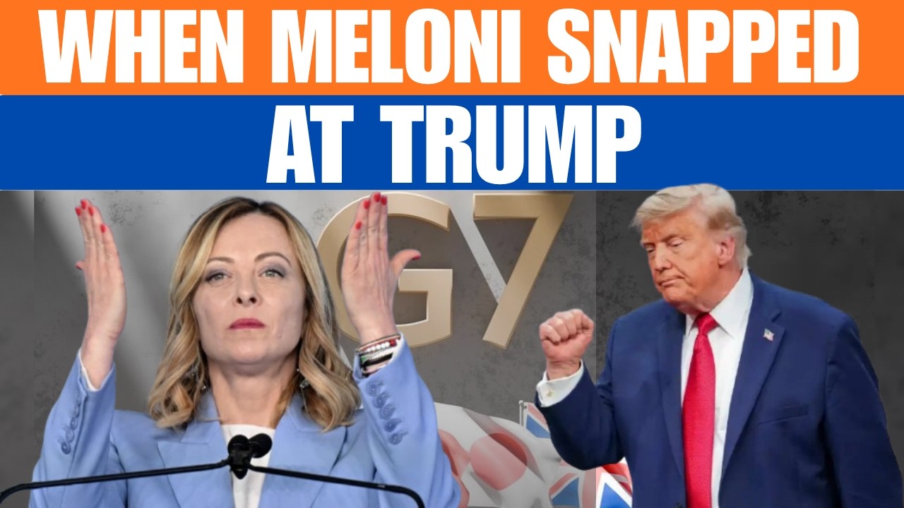 When Meloni Snapped at Trump | News 9