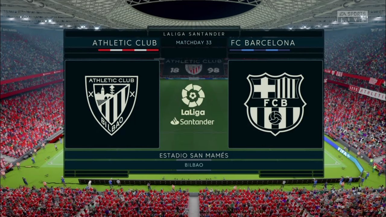 @Nptk_boi #gameplay Athletic Bilbao vs FC Barcelona La Liga Santander matchday 33