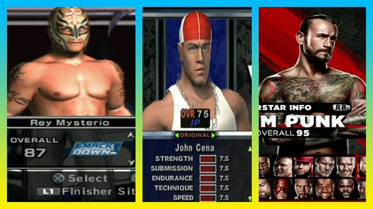 EVERY WWE VIDEO GAME ROSTER WWF SMACKDOWN - WWE 2K18
