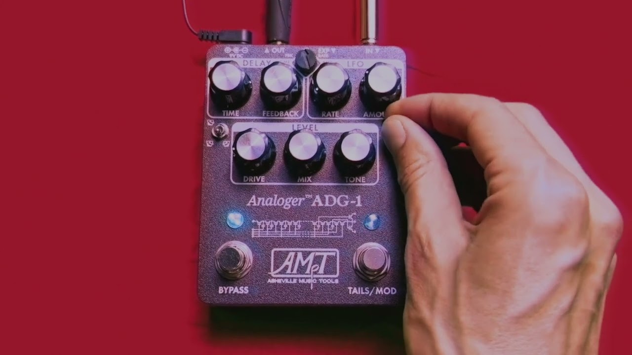 amt adg-1 delay pedal demo - fender rhodes