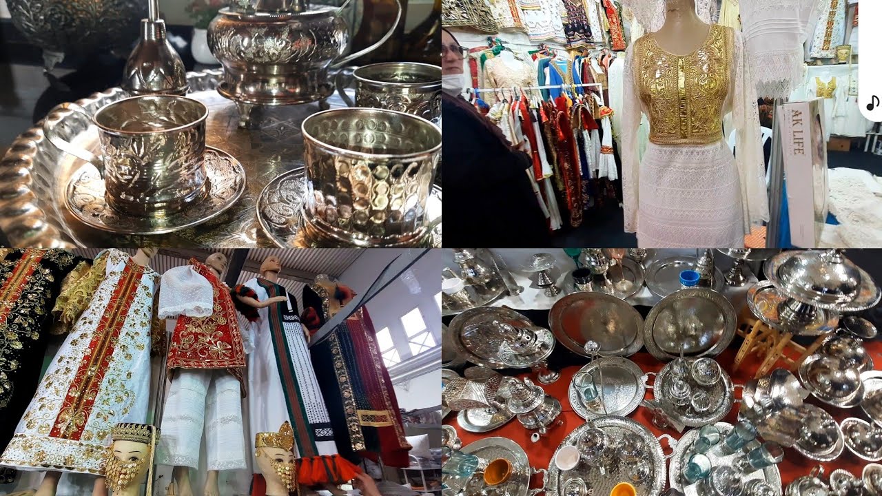 جولة في المعرض مع مشترياتي النحاس التونسي ولا اروع