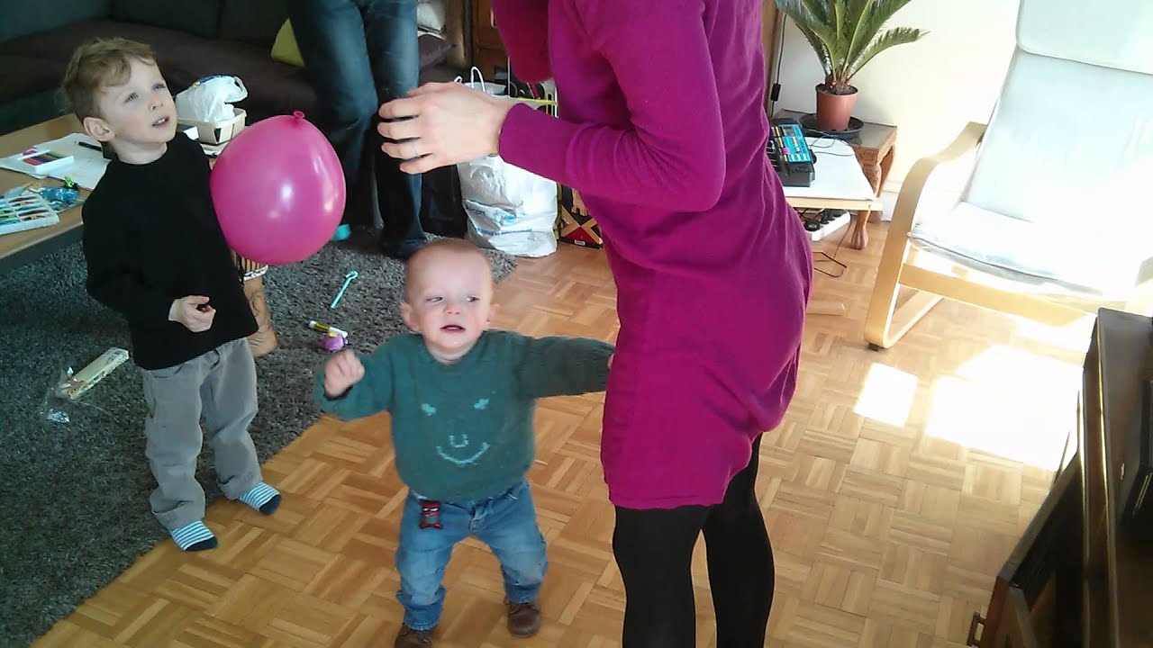 Blowing up balloons