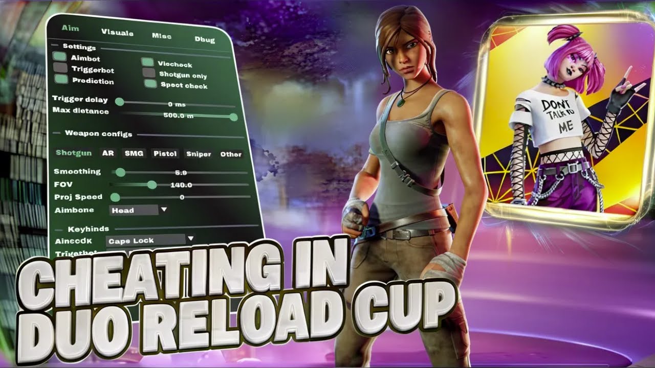 HACKING In The DUO RELOAD VICTORY CUP With The BEST Fortnite CHEAT 🏆