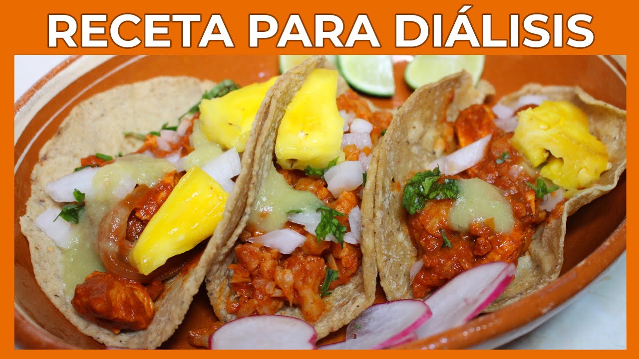 RECETA para HEMODIALISIS 😍 TACOS al PASTOR con carne ADOBADA 🍗 Junica IRC