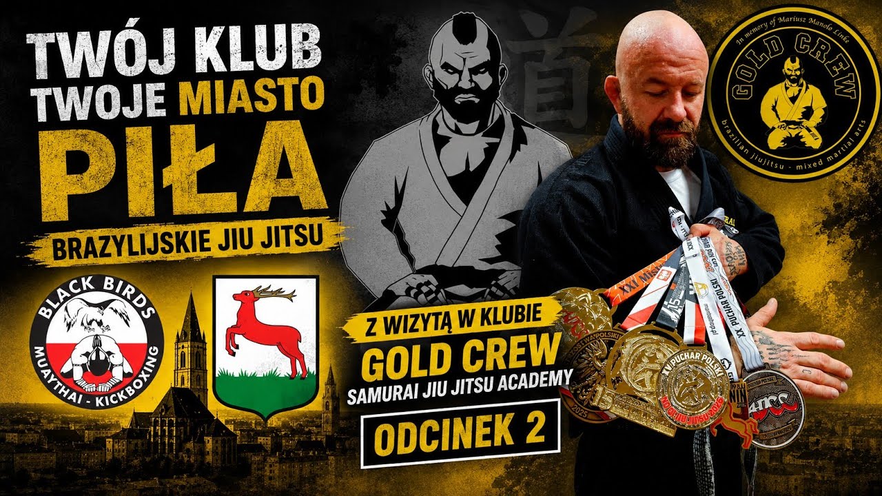 BJJ - Black Birds z wizytą w klubie Gold Crew - Samurai Jiu Jitsu Academy #jiujitsu #muaythai