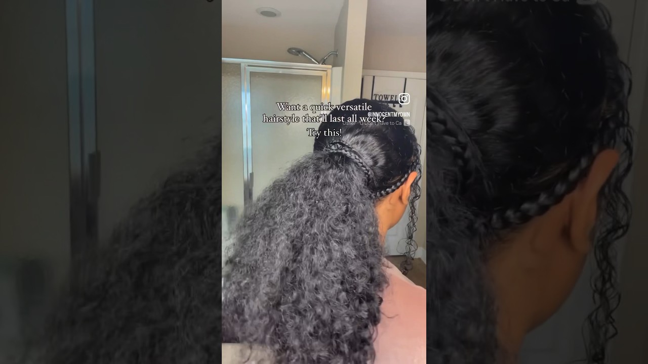 Try this cute versatile hairstyle 🫶🏾 perfect for the girls who like to switch things up.