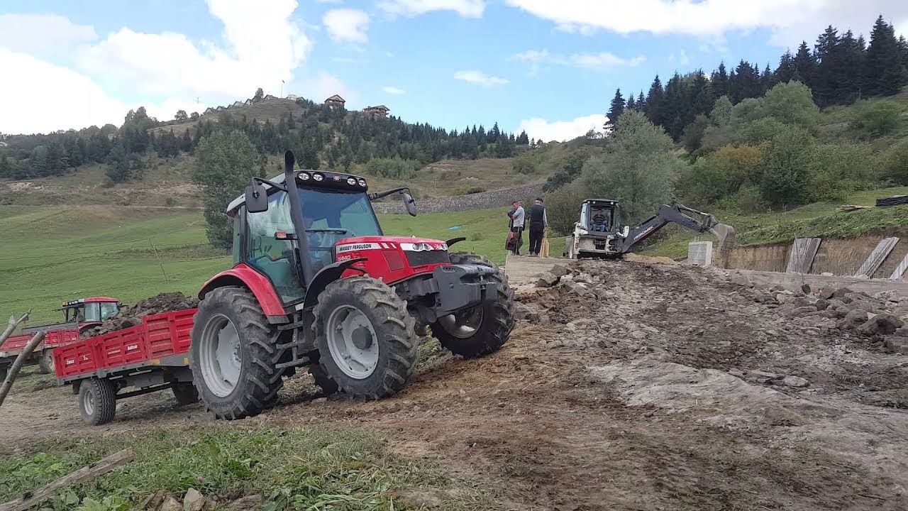 Temel Dolgusu İ&ccedil;in Hafriyat &Ccedil;ekiyoruz! | Massey Ferguson 5440, CaseJx65C, Hattat 285s, T&uuml;mosan 7065