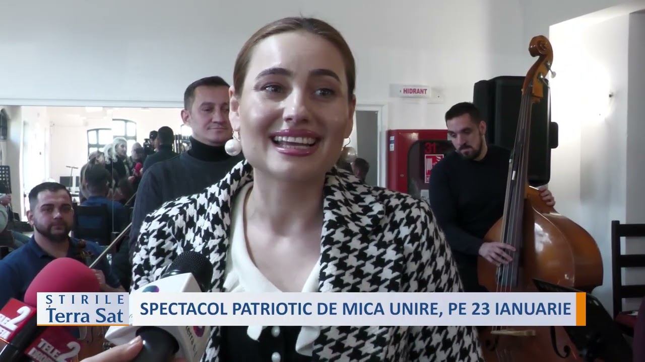 SPECTACOL PATRIOTIC DE MICA UNIRE, PE 23 IANUARIE