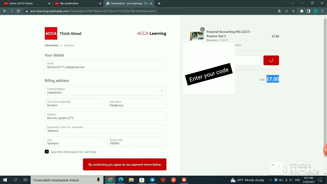 How to buy free ACCA mock exams