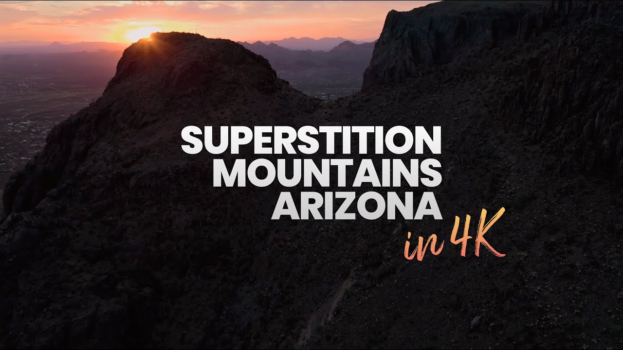 Superstition Mountains Arizona Drone Footage