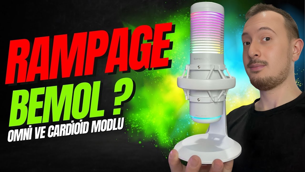 Rampage Bemol RGB Oyuncu & Yayıncı Mikrofonu İncelemesi! 🎤