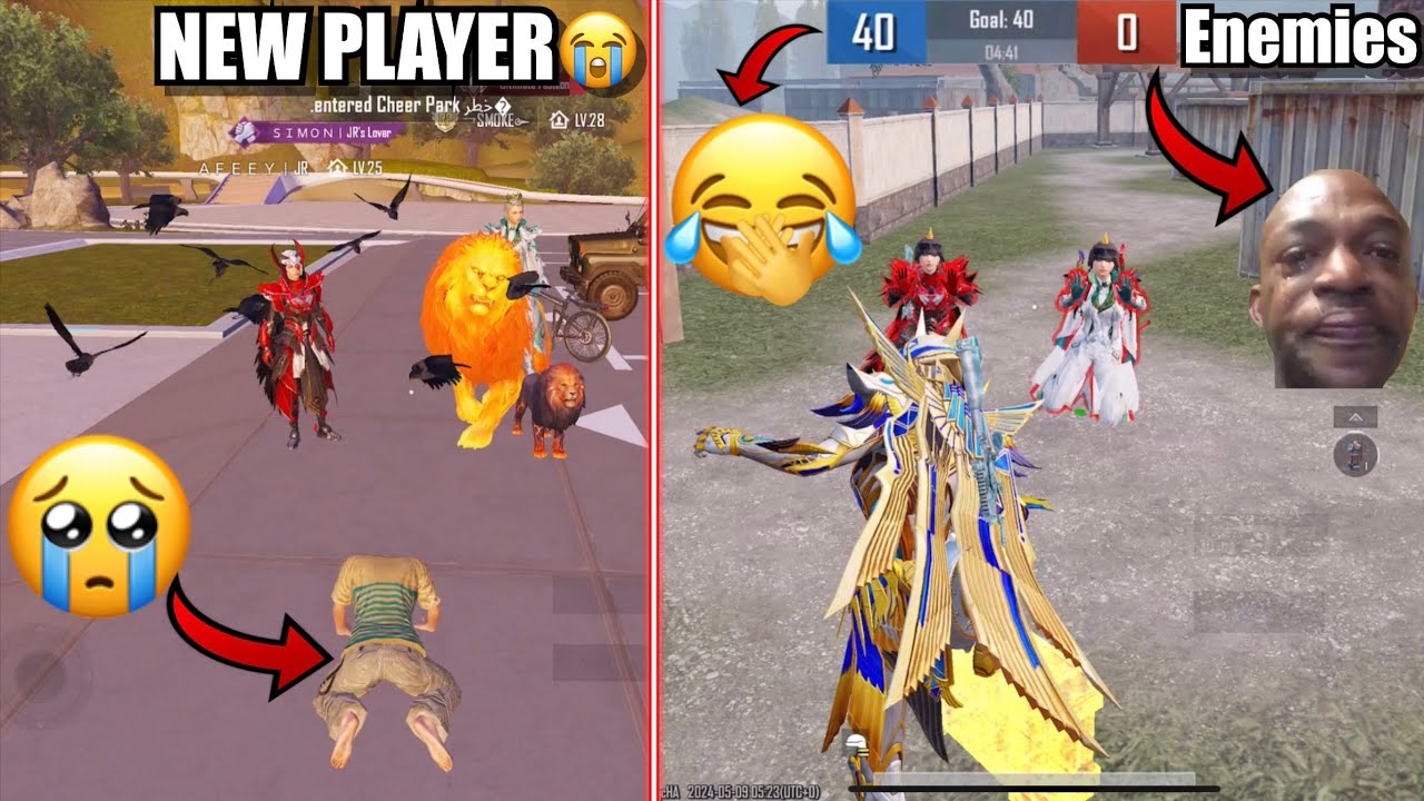 PRANK😱TWO RANDOM RICH PLAYERS🤑CALL ME NOOP💔WITH REVENGE😈IN CHEAR PARK|PUBG MOBILE