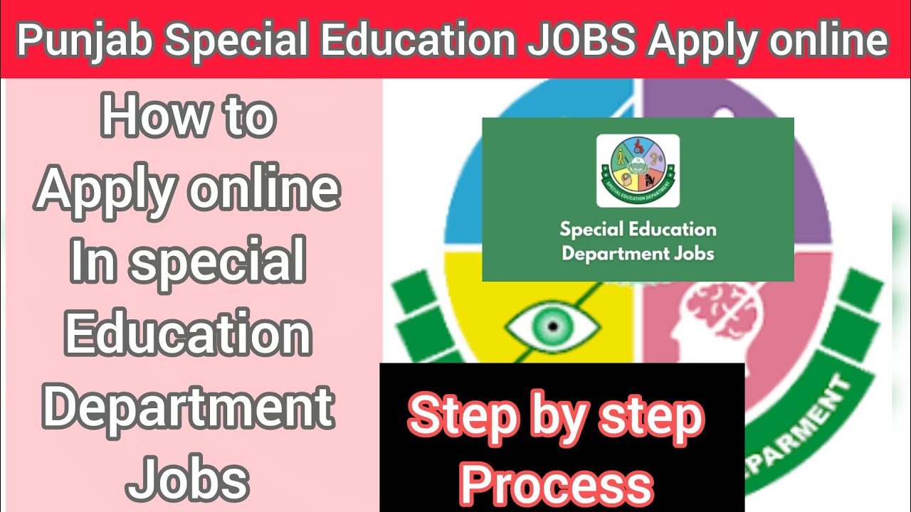 How to Apply Punjab special education department Jobs 2025 ::Apply Online Punjab special education