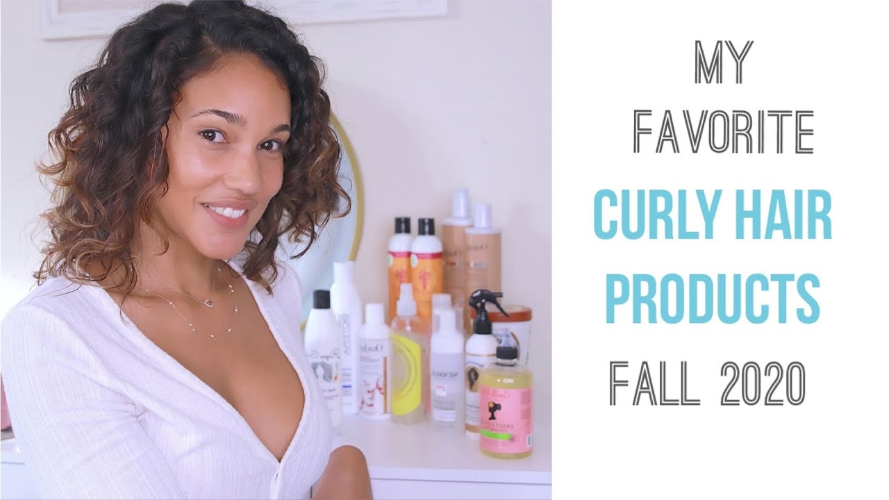 Favorite Curly Hair Products -  Fall 2020 - Fine Wavy to Curly Hair
