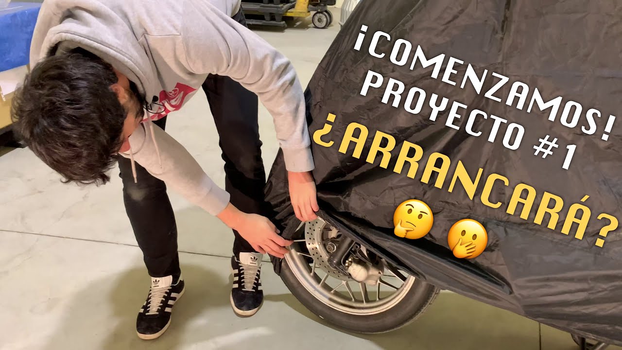 R100 #1 ¡PRIMER PROYECTO! DESTAPAMOS LA BESTIA enseñamos en qué estado se encuentra ¿Arrancará? 🤔